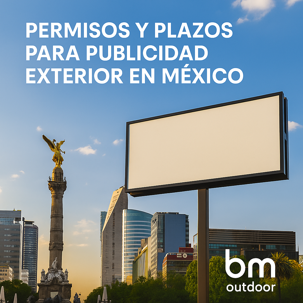 Permisos y tiempos de instalación para publicidad exterior en México